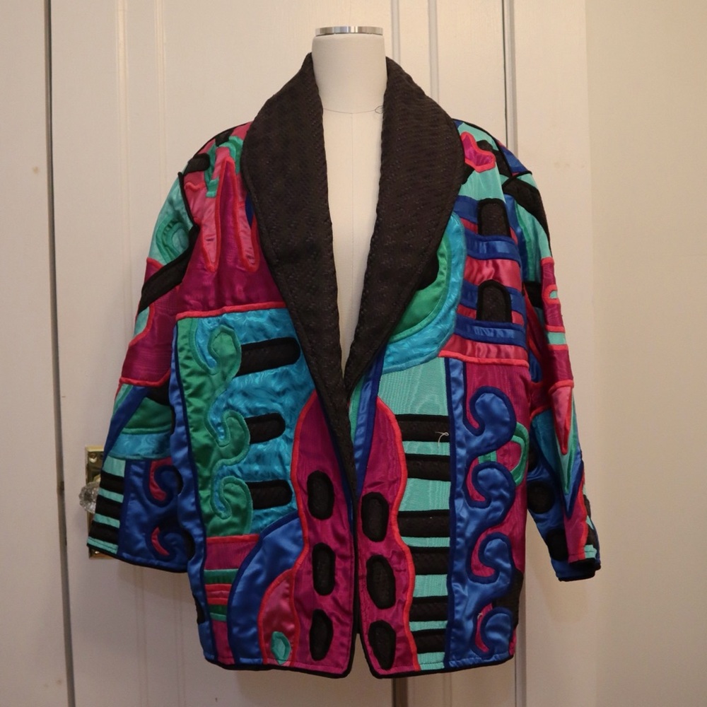 VTG 80s judith roberts la coleccion jacket coat